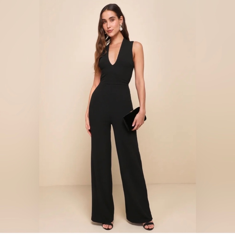 Lulus thinking out loud black jumper
